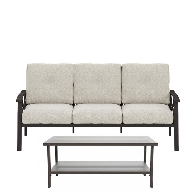 Patio Furniture Set with Coffee Table and Cushions for Backyard by HouseOfZazla