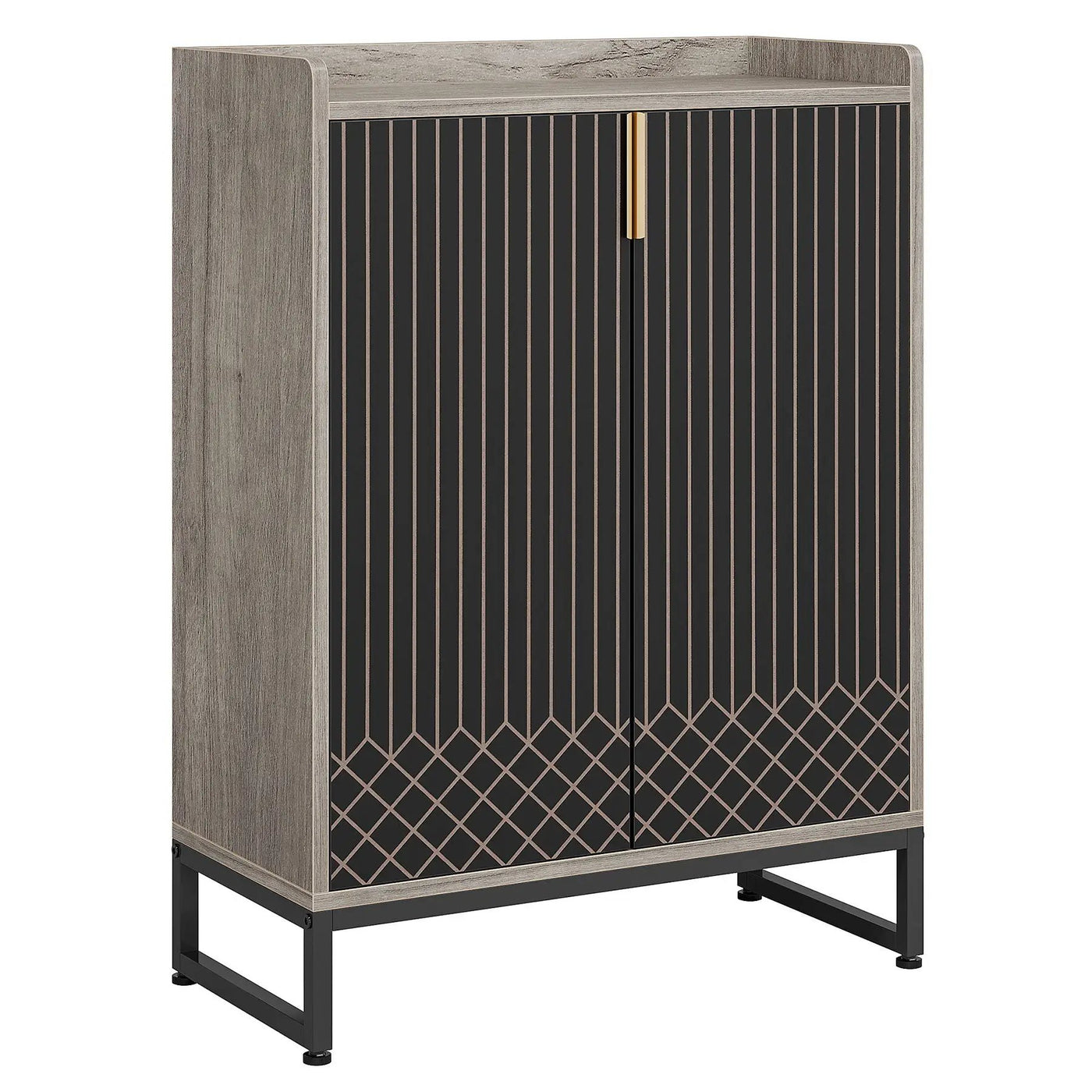 5 Tiers Shoe Storage Organizer With Doors by HouseOfZazla