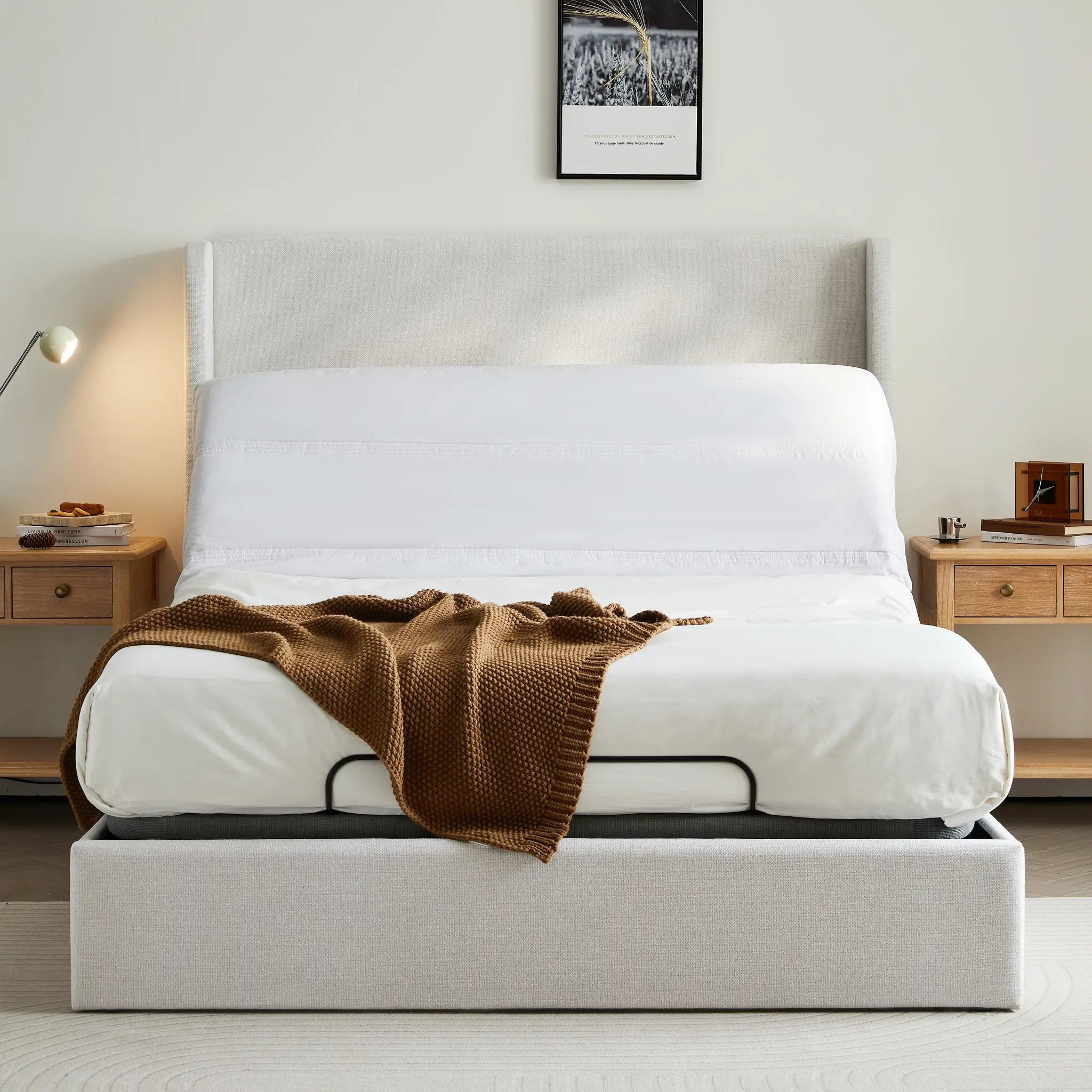 Caron 4.0 Ergonomic Queen Size Adjustable Bed Frame by HouseOfZazla