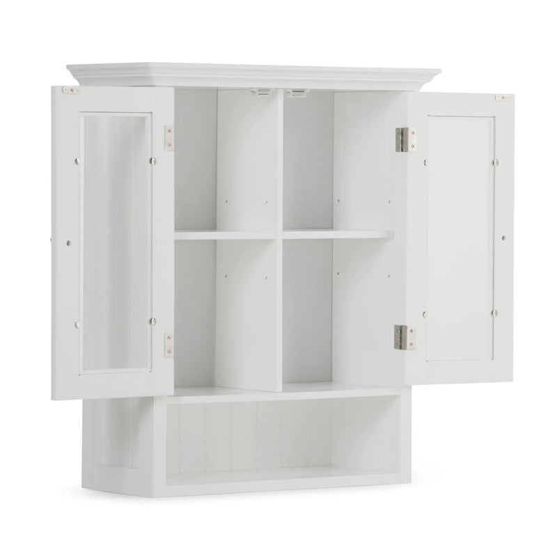 Acadian - Double Door Wall Cabinet - Pure White by Unique Piece Furniture