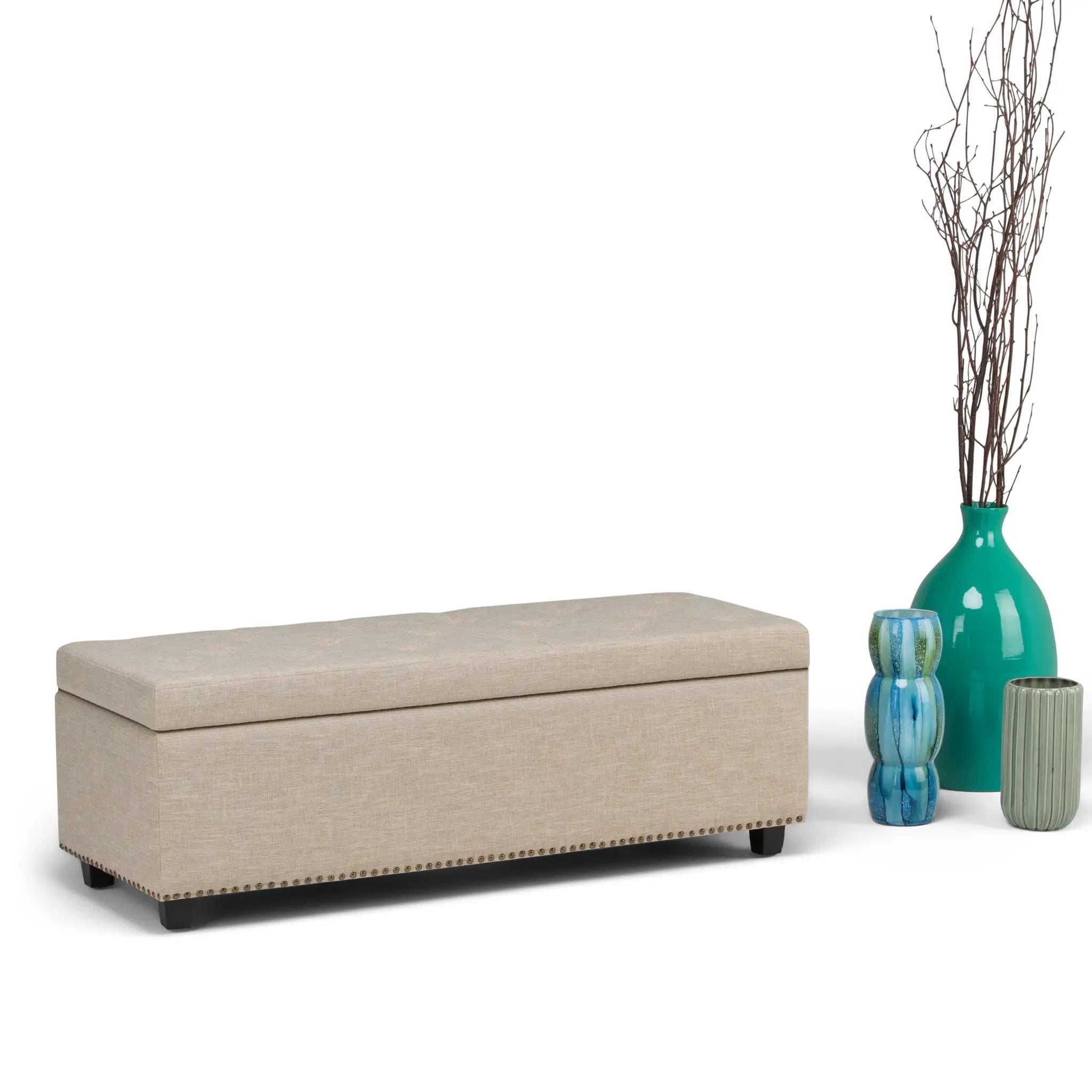 Hamilton - Upholstered Storage Ottoman by HouseOfZazla