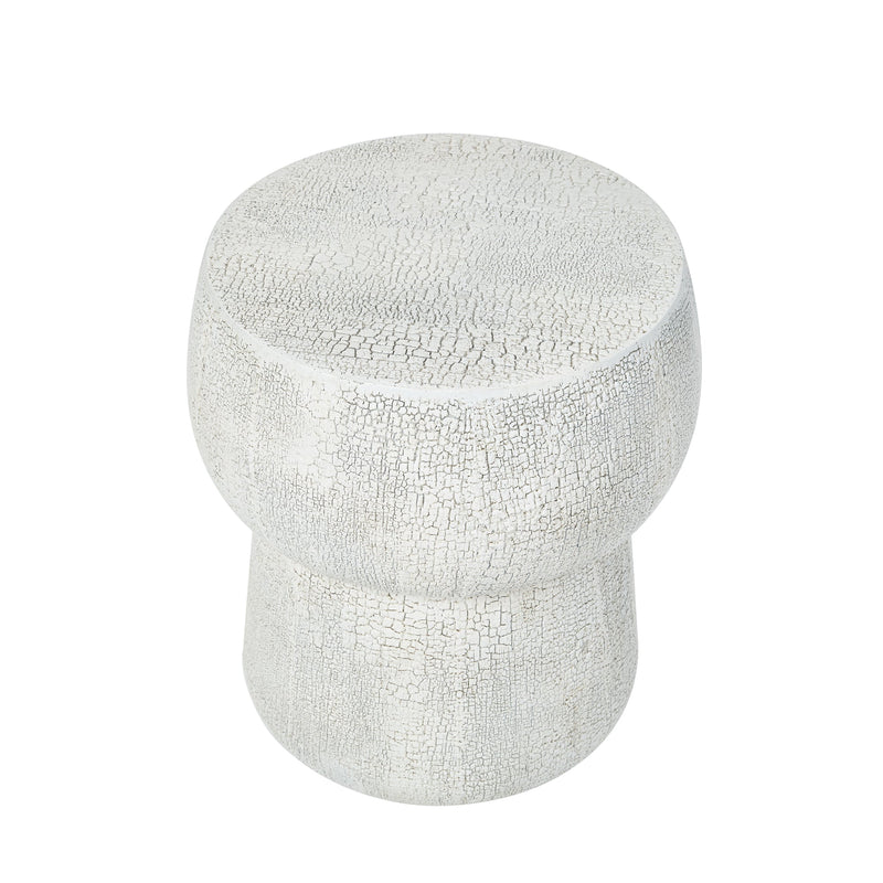 U_Style Outdoor Patio Accent Table With Crack Process by HouseOfZazla