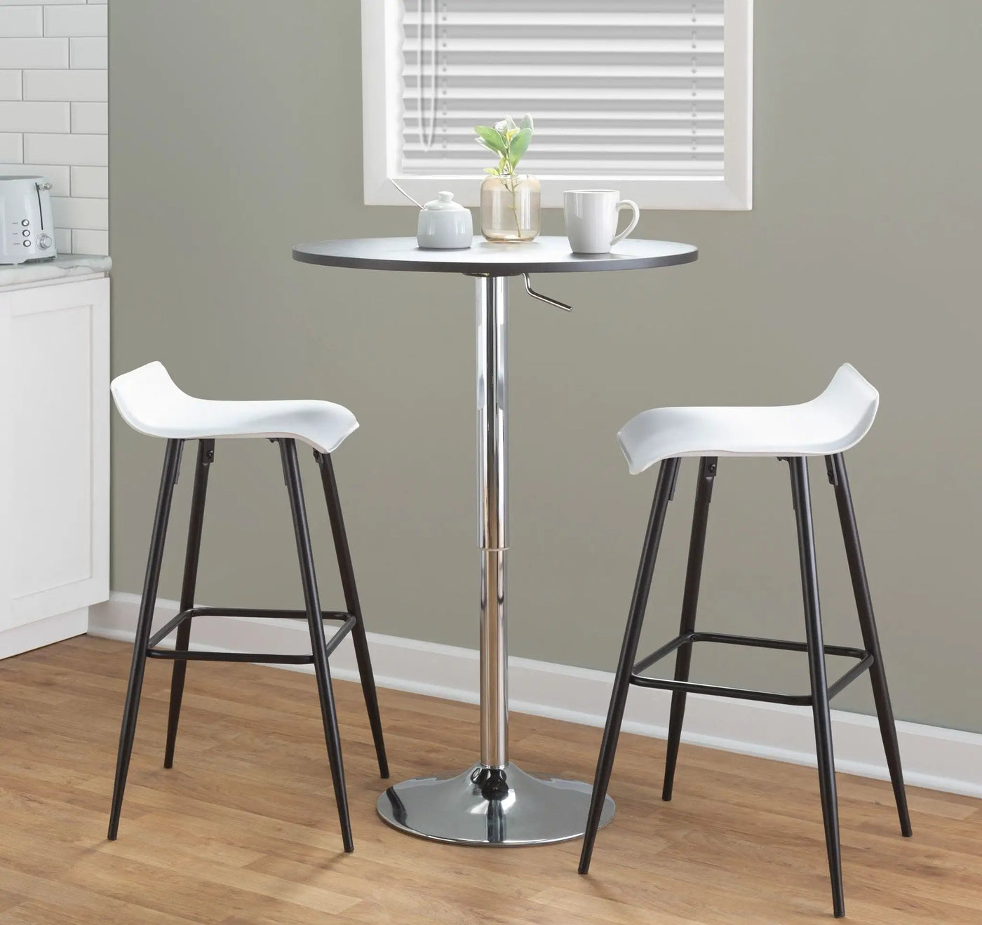 Ale - Contemporary Fixed-Height Bar Stool (Set of 2) by HouseOfZazla