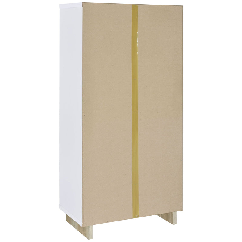 Geilys - 8 Shelf Bookcase With Arch Details - White by HouseOfZazla