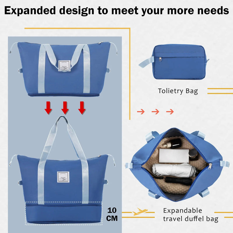 2 Piece Luggage Set With Bags Expanable Spinner Wheels ABS Lightweight Suitcase With Tsa Lock 20" / 28" by HouseOfZazla