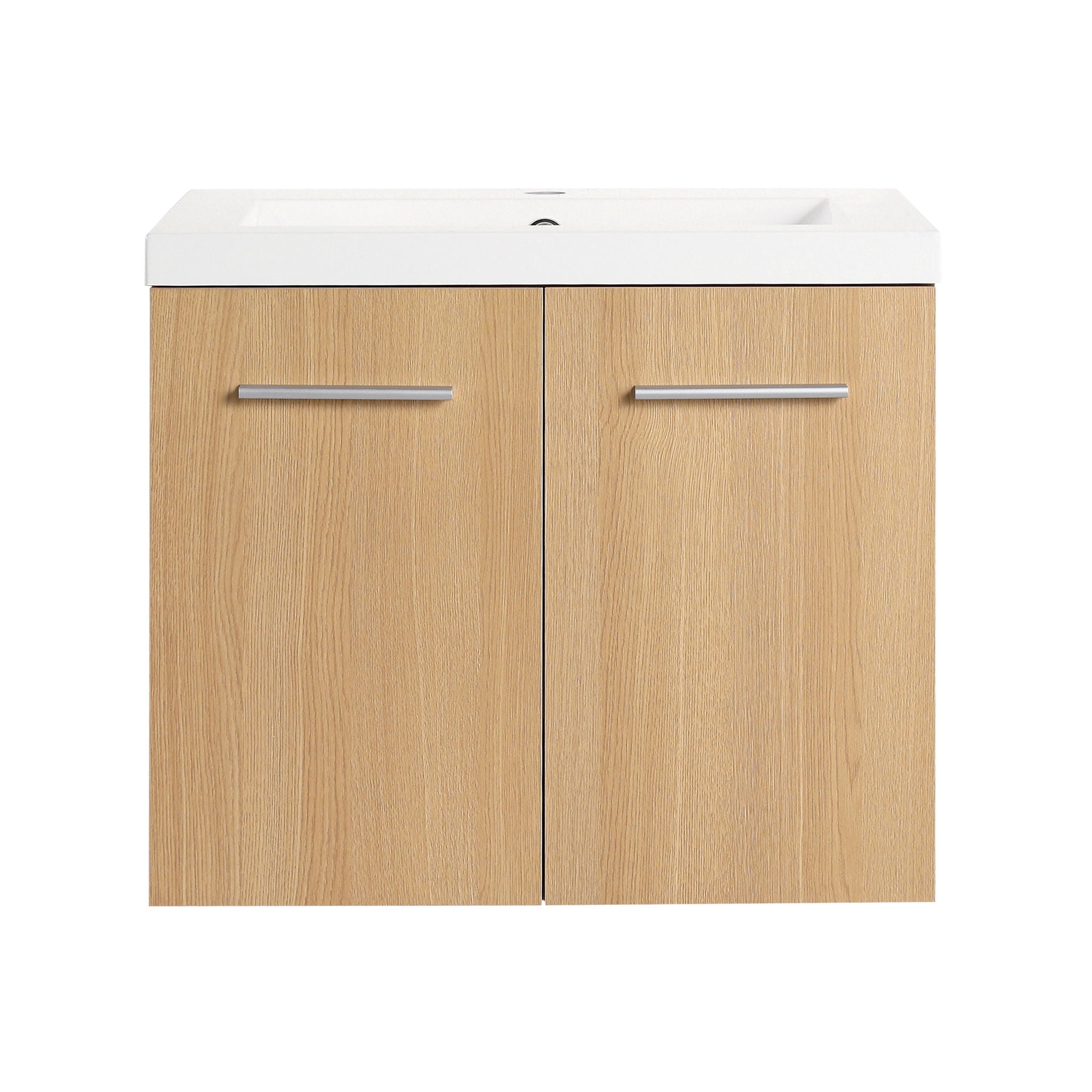 Floating Bathroom Vanity With Sink, Wall Mounted Double Door Storage by HouseOfZazla