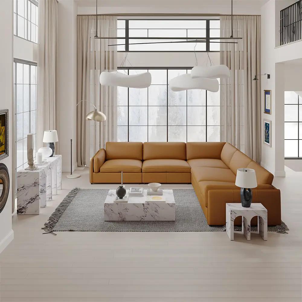 Fritzy - 48" Coffee Table - Engineered Stone by Unique Piece Furniture