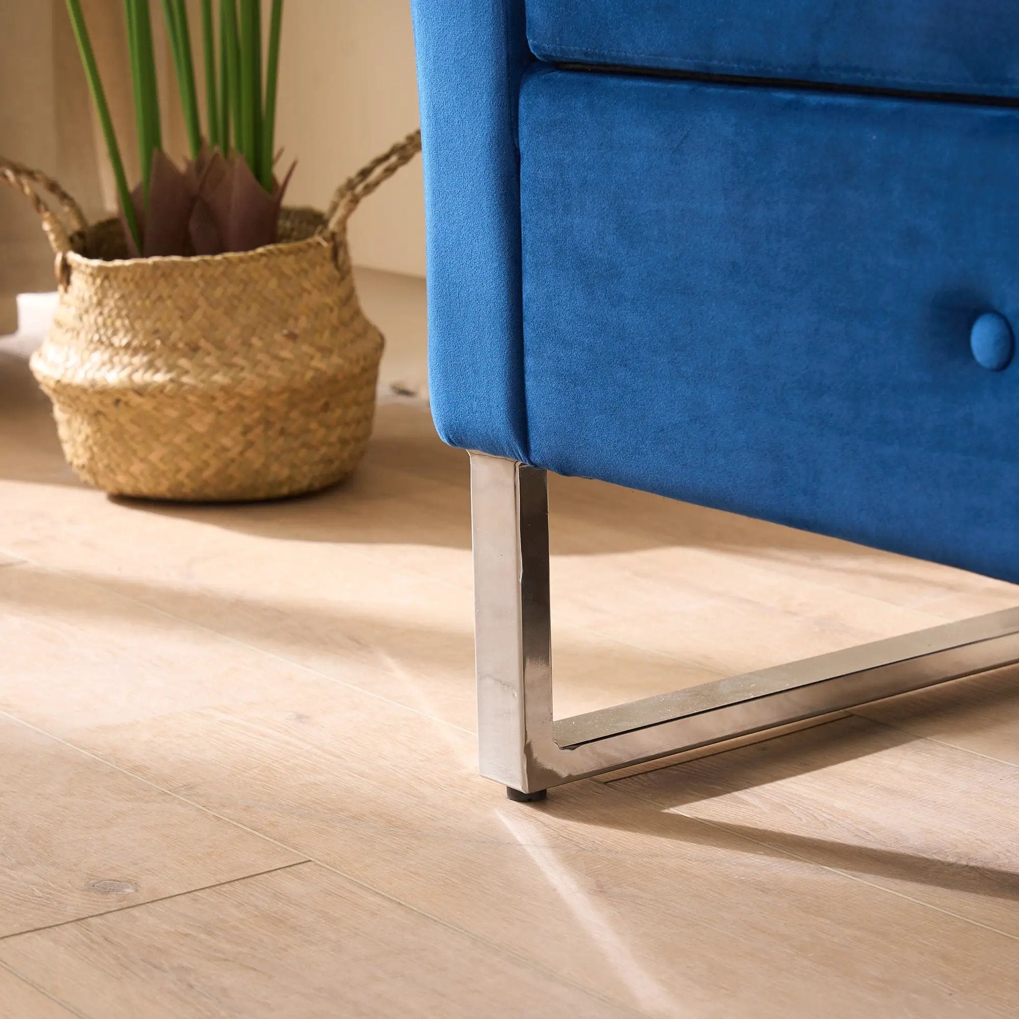 Wide Storage Soft Ottoman Bench With Armrests by Unique Piece Furniture
