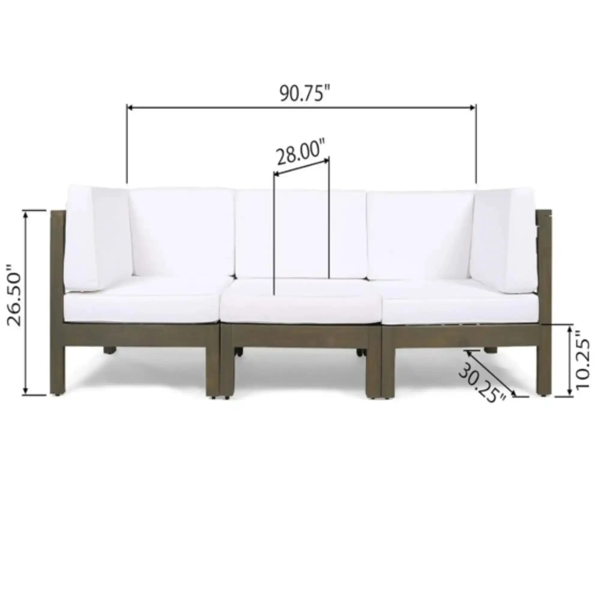 Oana 3 Piece Sofa Set With Water Resistant Cushions by HouseOfZazla