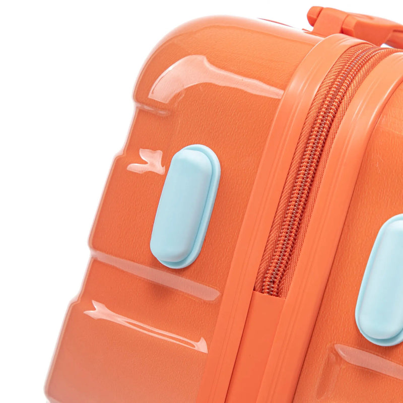 2 Pc PC Spinner Wheel Luggage Set with Gradient Color and Lock by HouseOfZazla