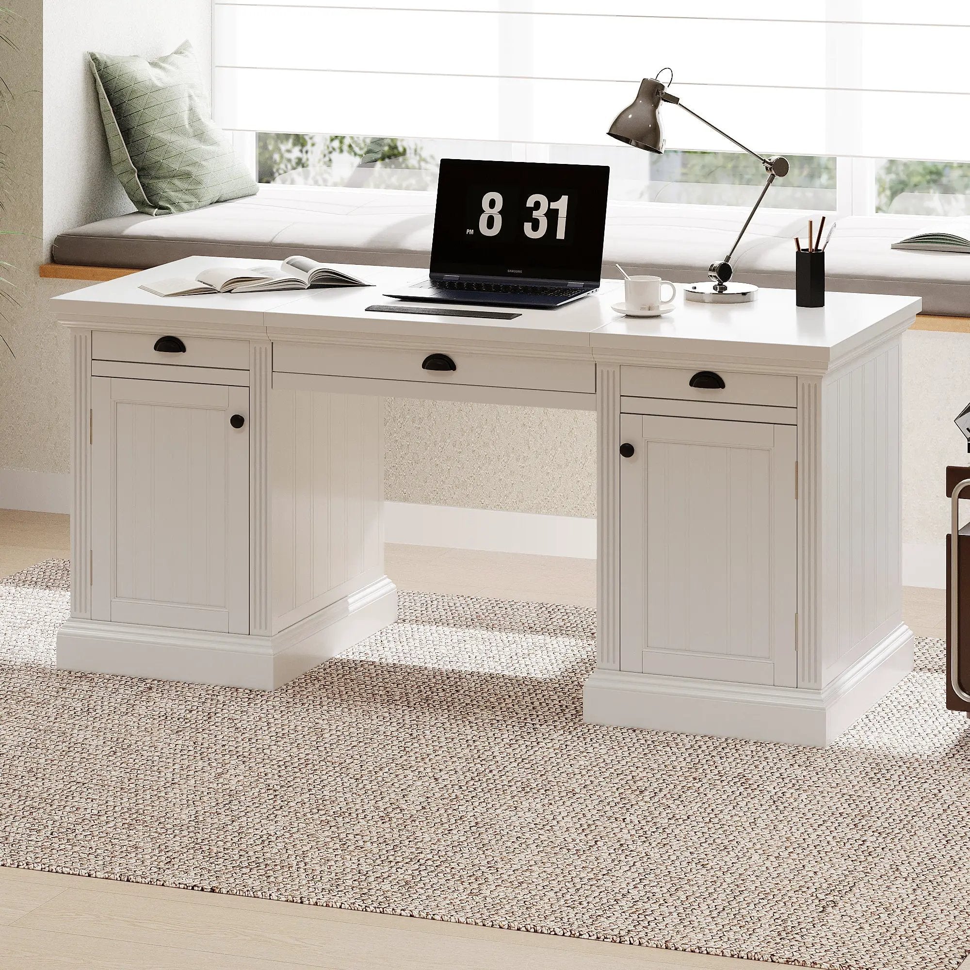 67" Modern Executive Desk with Storage by HouseOfZazla