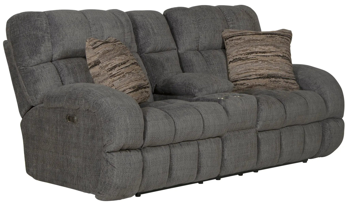 Ashland - Power Lay Flat Reclining Console Loveseat by Unique Piece Furniture