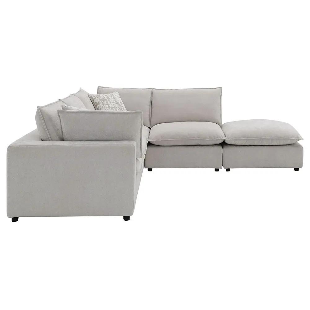 Marisa - Modular Armless Chair - Beige Boucle by Unique Piece Furniture