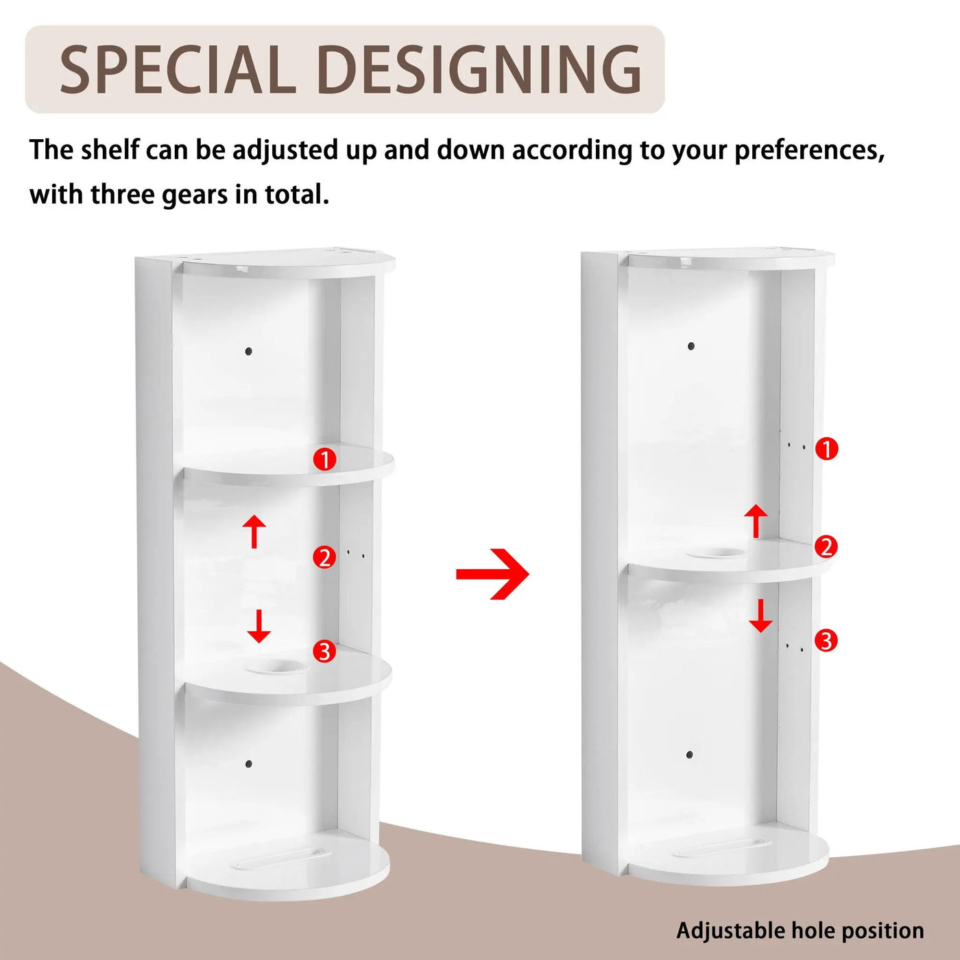 Bathroom Wall Mounted Storage Rack With Float Mounting Design by Unique Piece Furniture