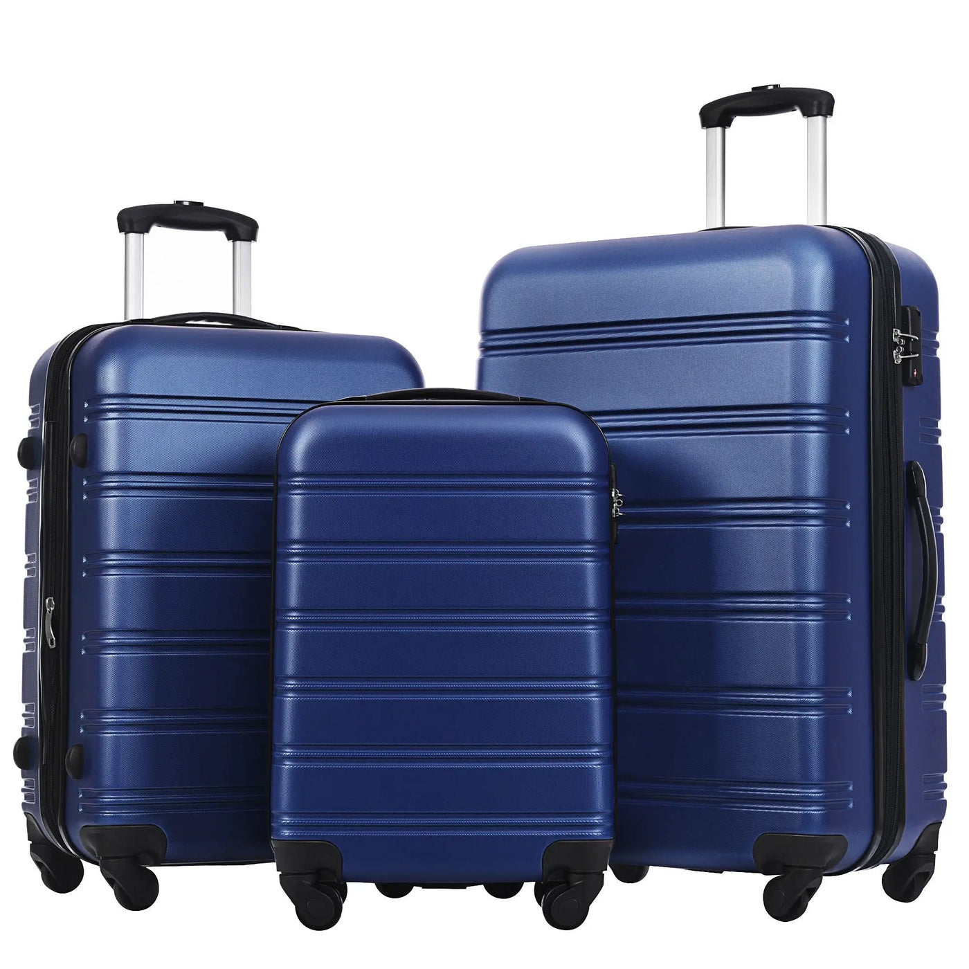 3 Piece Luggage Set Hardside Spinner Suitcase With Tsa Lock 20" 24" 28" Available by HouseOfZazla