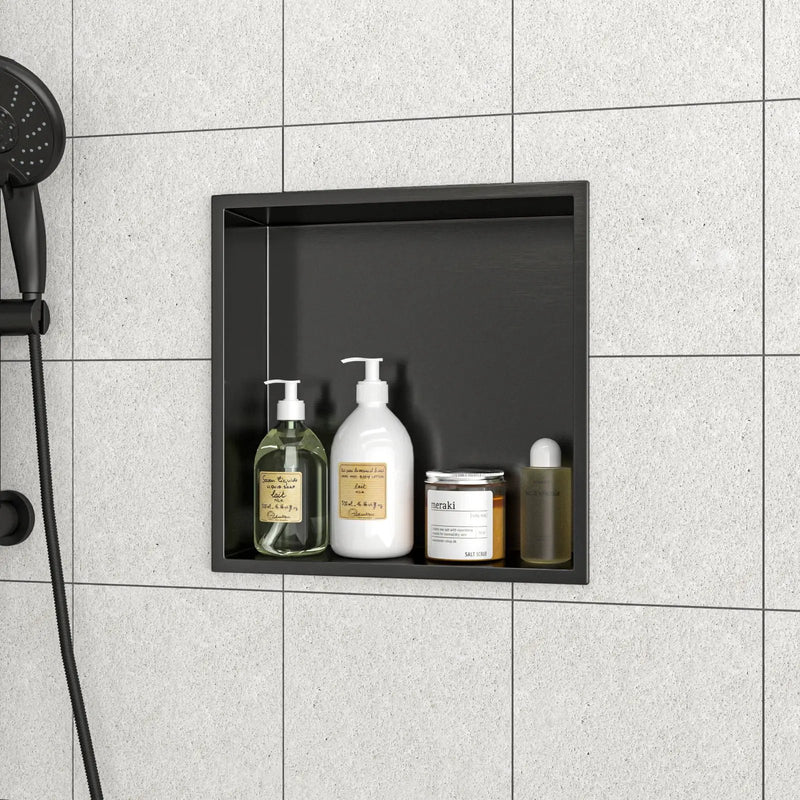 Stainless Steel Shower Niche With Seamless Design For Bathroom Storage by HouseOfZazla