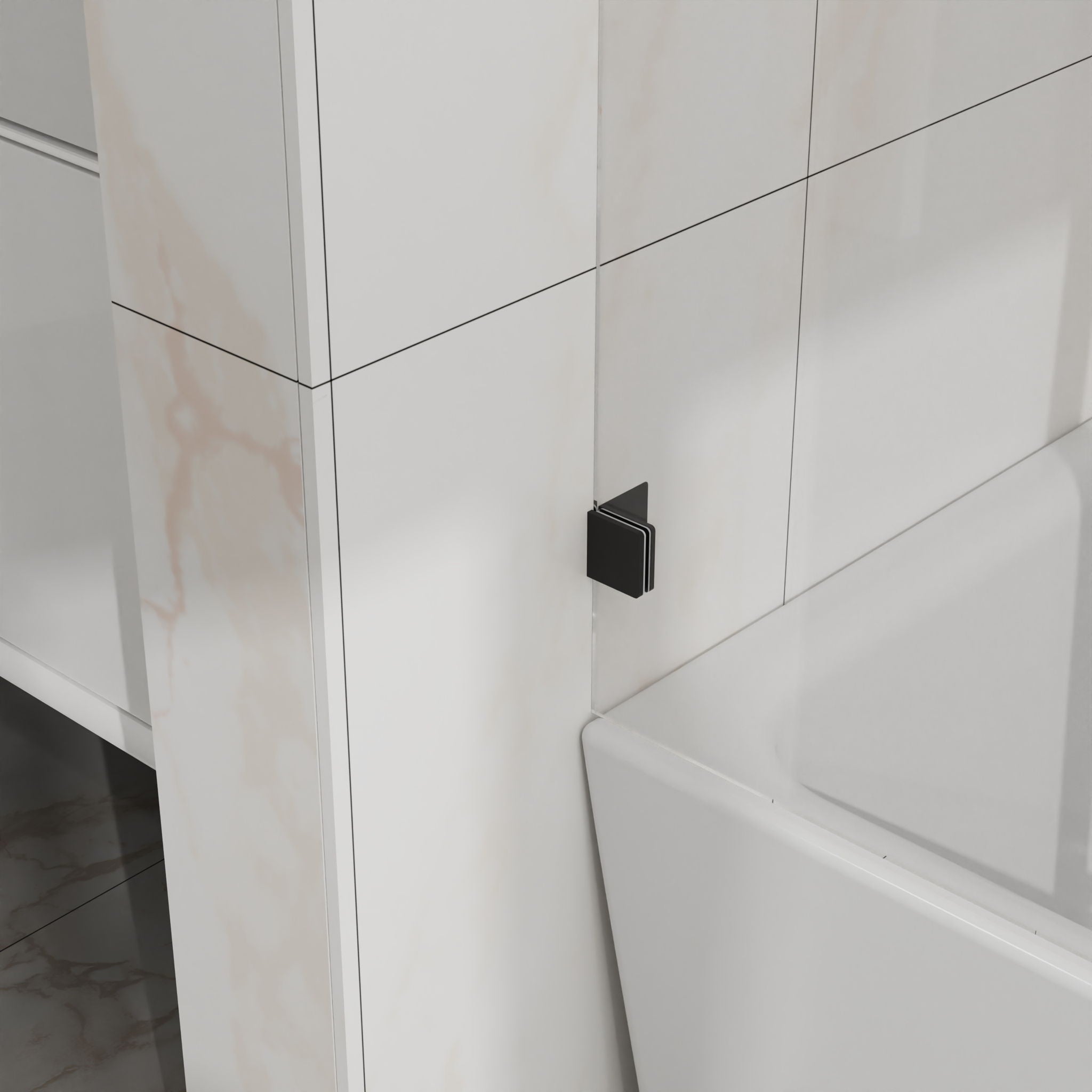 Frameless Tub Sliding Shower Door With Easy Clean Coating by HouseOfZazla