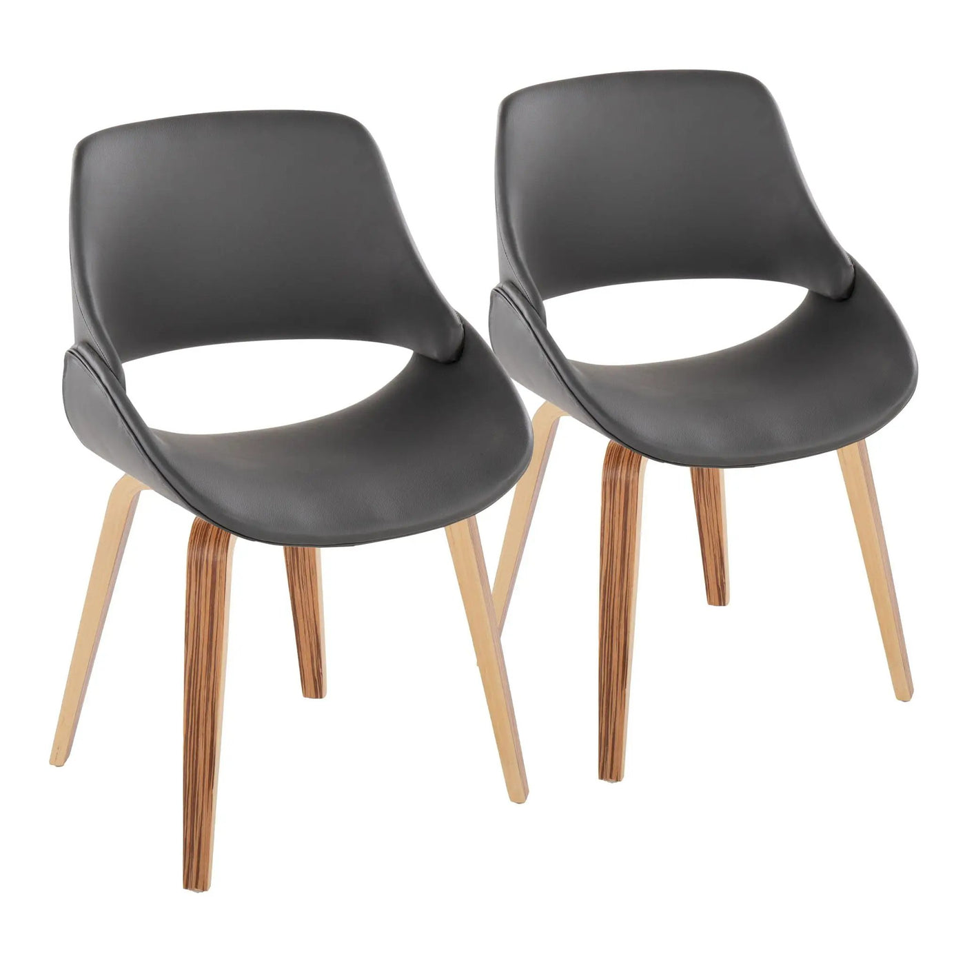 Fabrico - Mid Century, Modern Dining Chair (Set of 2) by HouseOfZazla