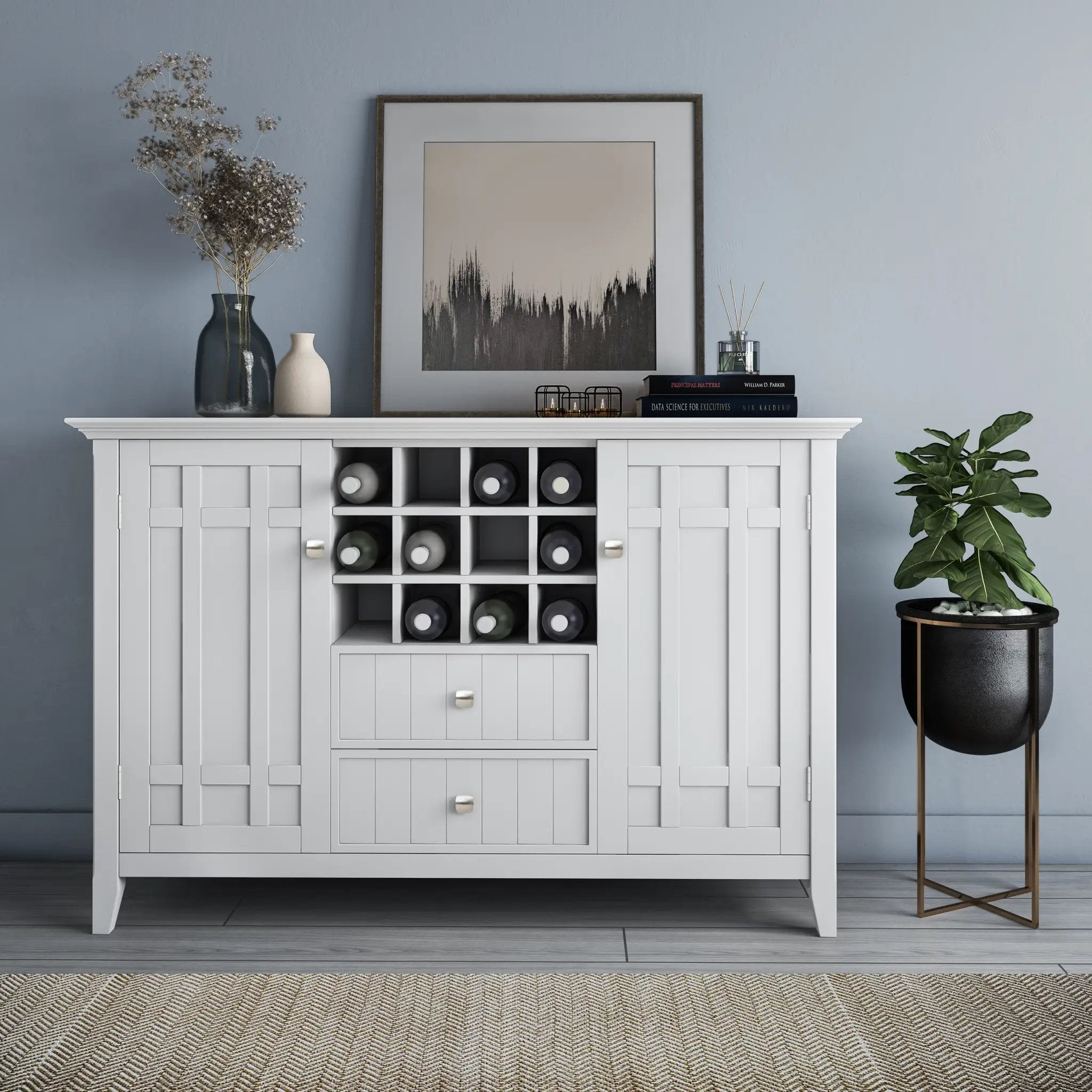 Bedford - Sideboard Buffet And Wine Rack by Unique Piece Furniture
