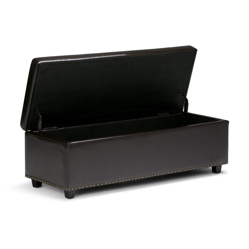 Hamilton - Storage Ottoman - Coffee Brown by Unique Piece Furniture