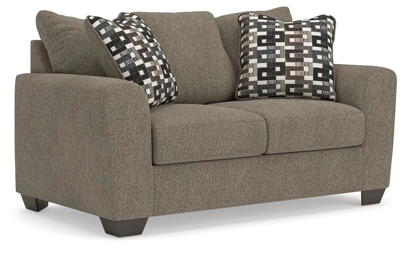 Triston-Peaks - Loveseat - Suede by Unique Piece Furniture