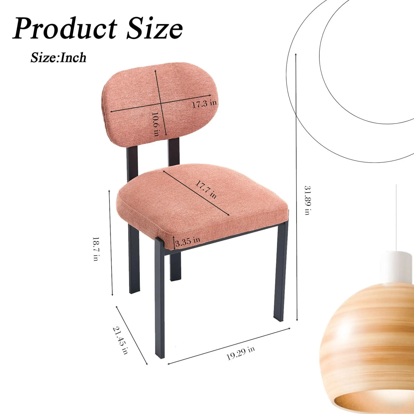 Dining Armless Chairs (Set of 2) by Unique Piece Furniture