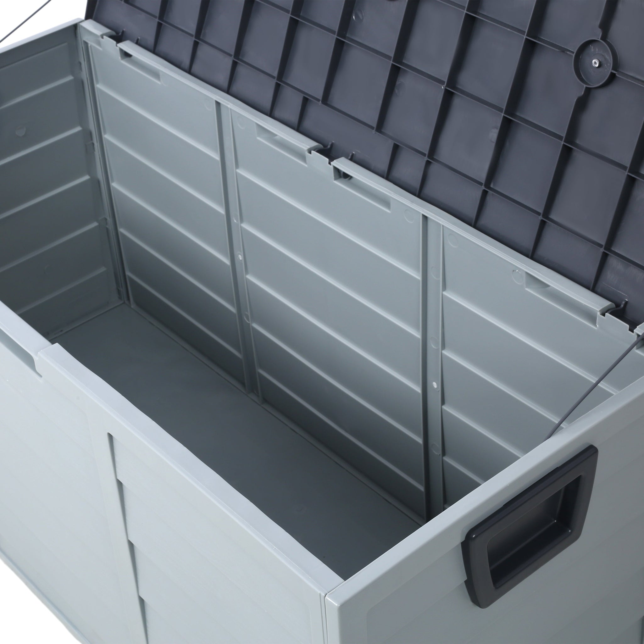 All Weather UV Pool Deck Box Storage Shed Bin with Wheels by HouseOfZazla