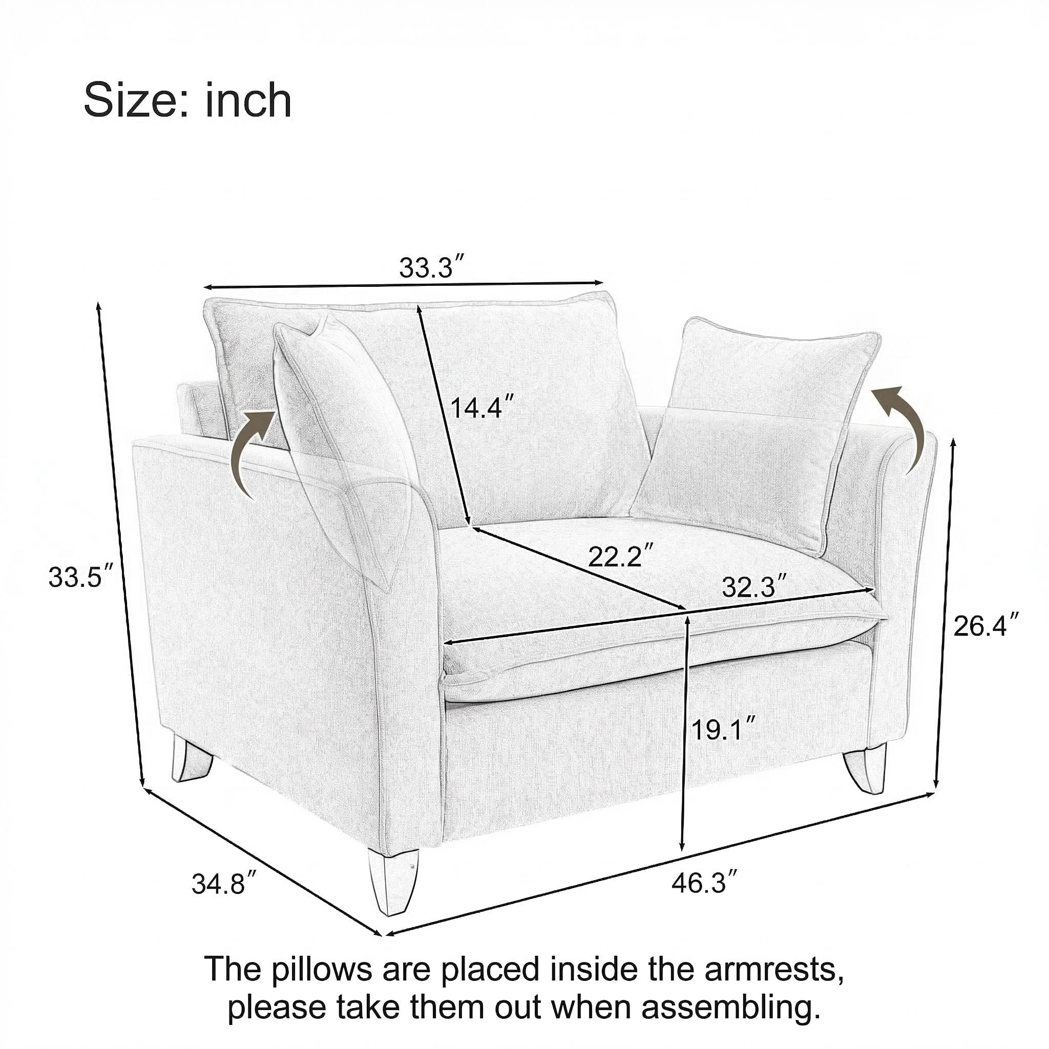 Oversized Armchair by HouseOfZazla