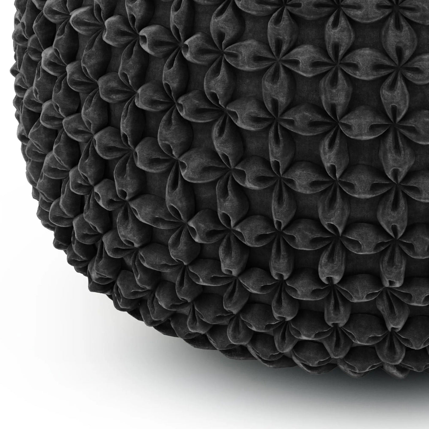 Renee - Handcrafted Round Pouf by HouseOfZazla