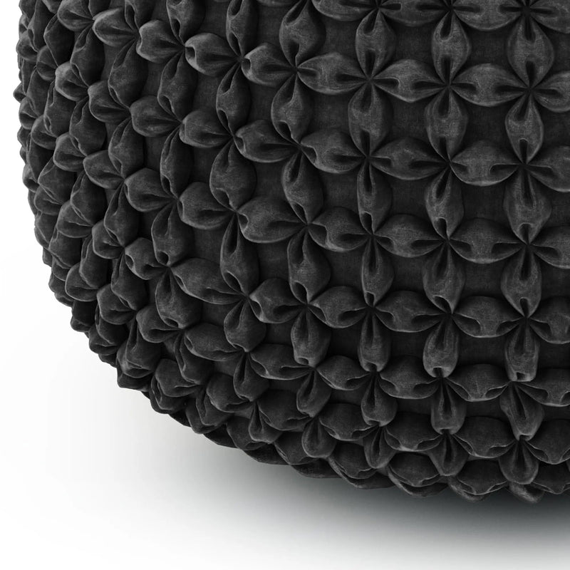 Renee - Handcrafted Round Pouf by HouseOfZazla