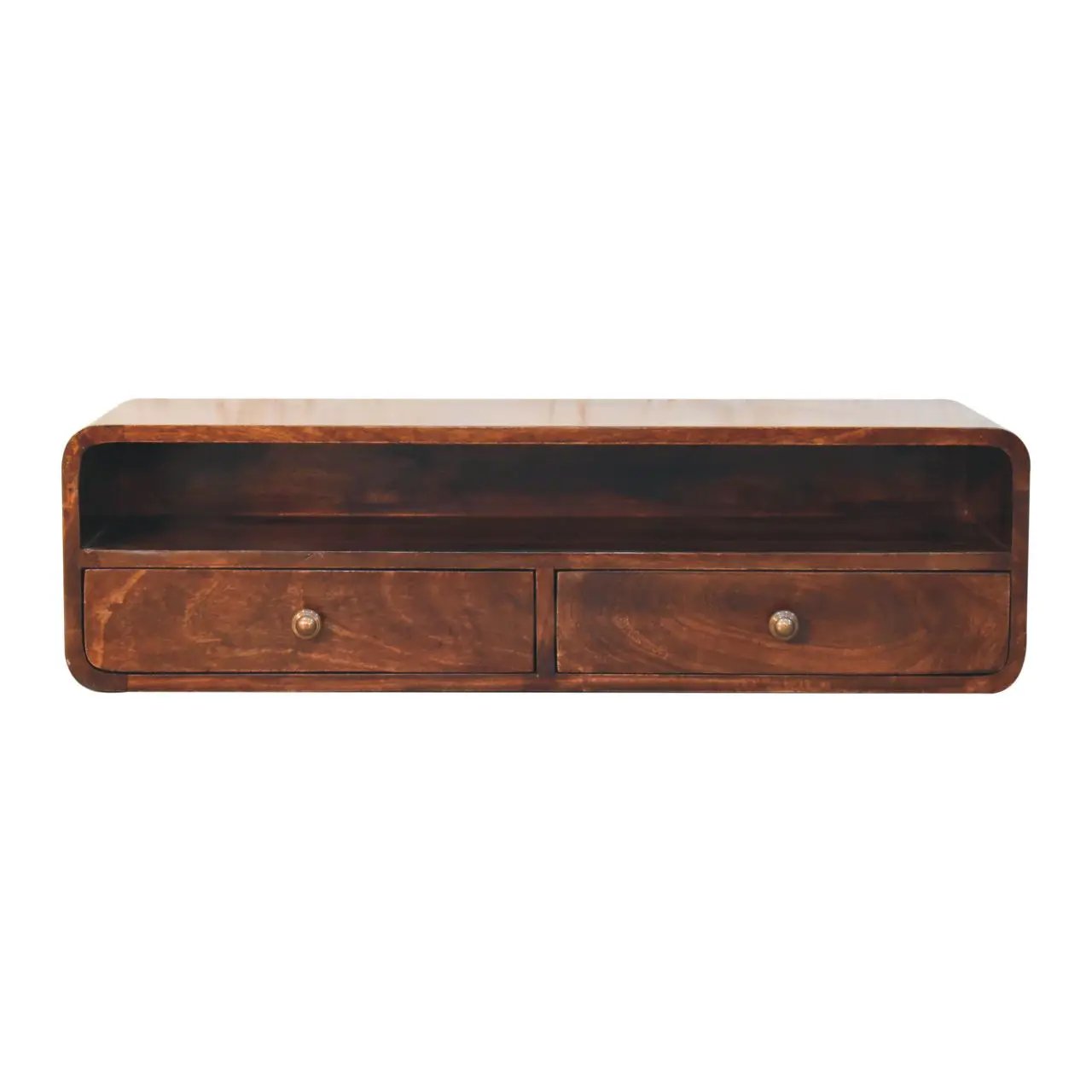 Floating Open Console - Walnut by HouseOfZazla