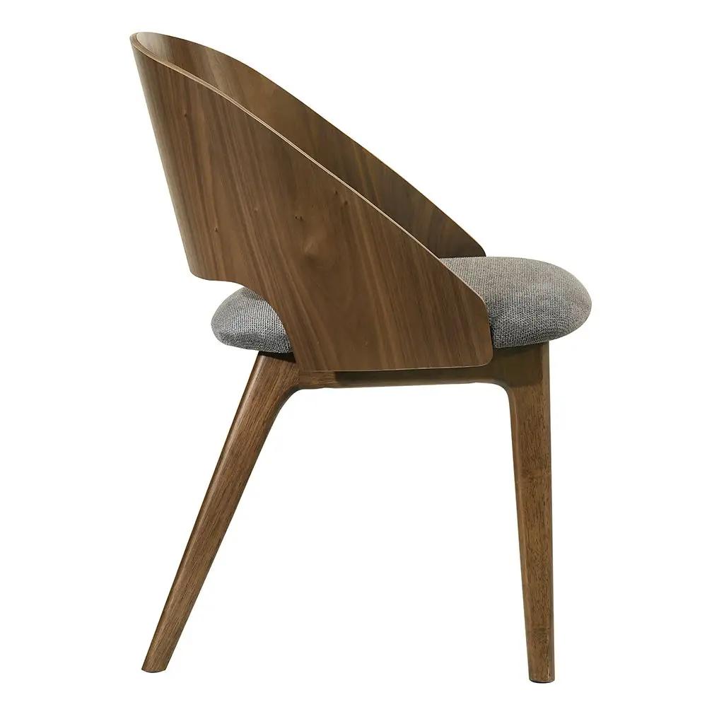 Delmon - Side Chair (Set of 2) - Dark Walnut / Gray by Unique Piece Furniture