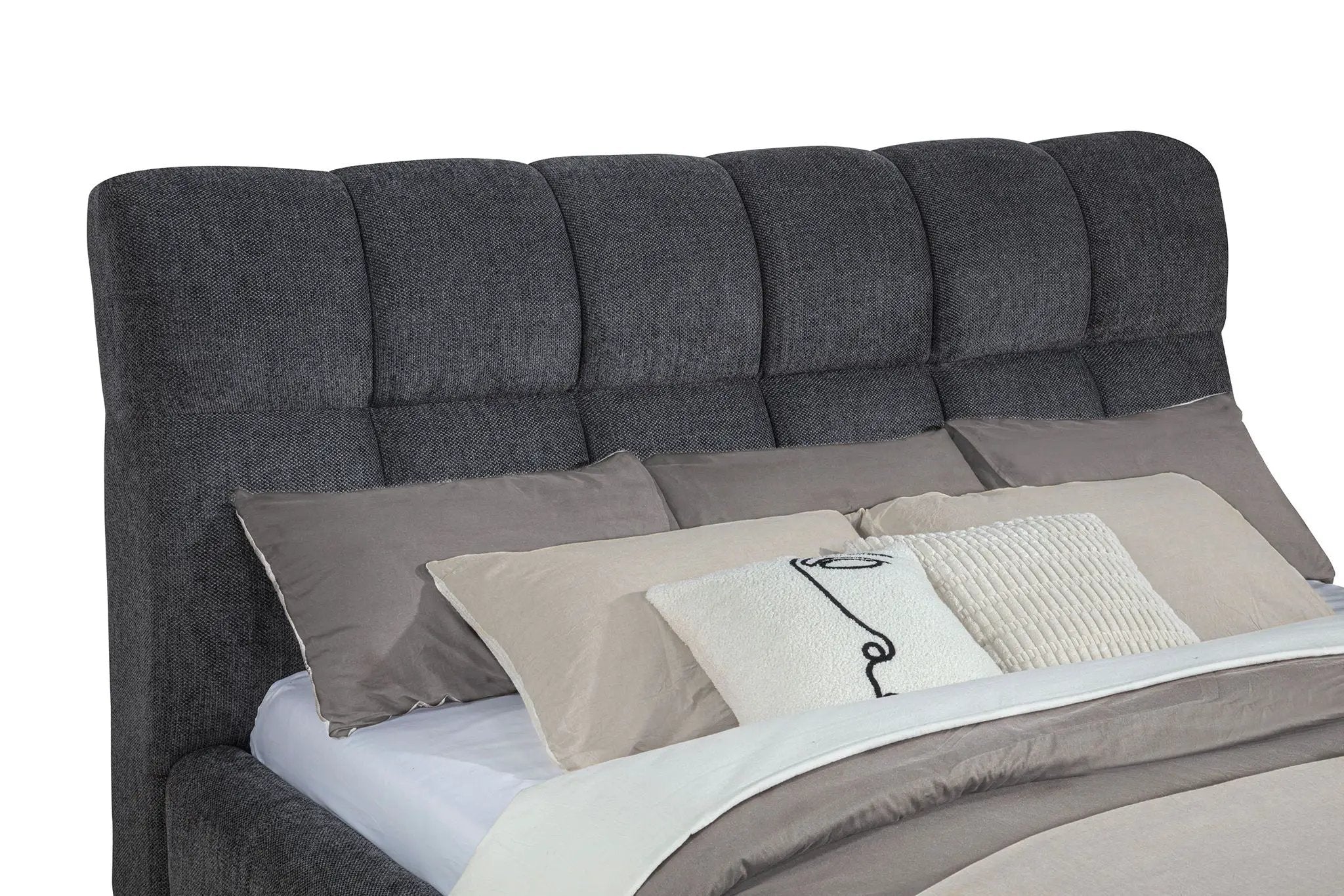 Nollet 48-inch Upholstered California King Platform Bed Grey by Unique Piece Furniture