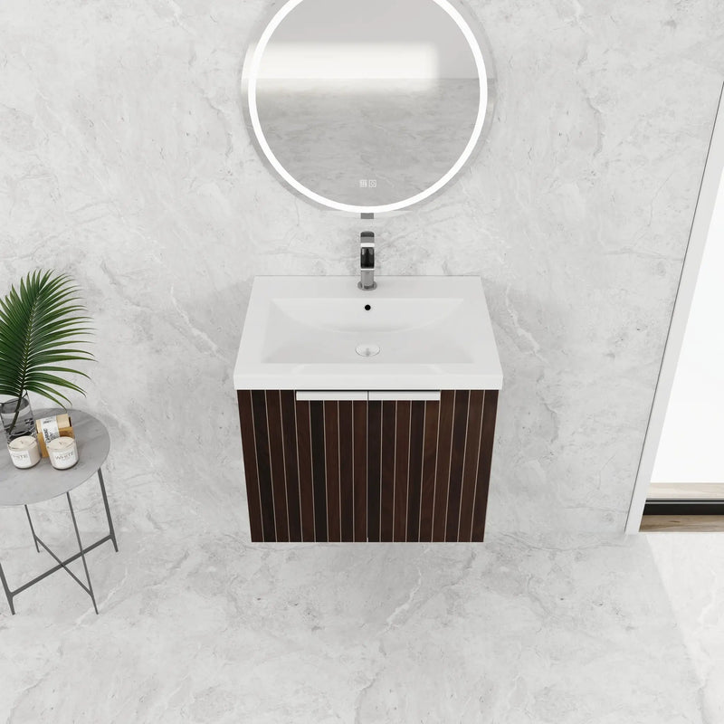 24 Inch Bathroom Cabinet With Resin Sink by HouseOfZazla