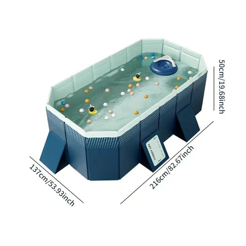 2.1m PVC Folding Pool (Not Inflatable) by HouseOfZazla