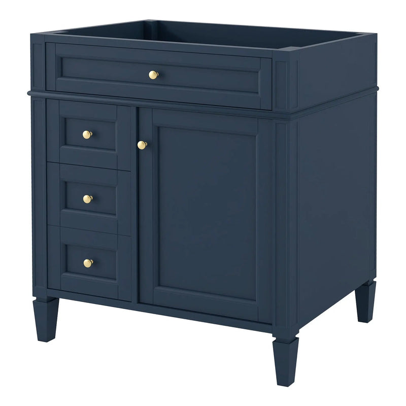 Bathroom Vanity With 2 Drawers And Tip-Out Drawer, Storage Cabinet by HouseOfZazla