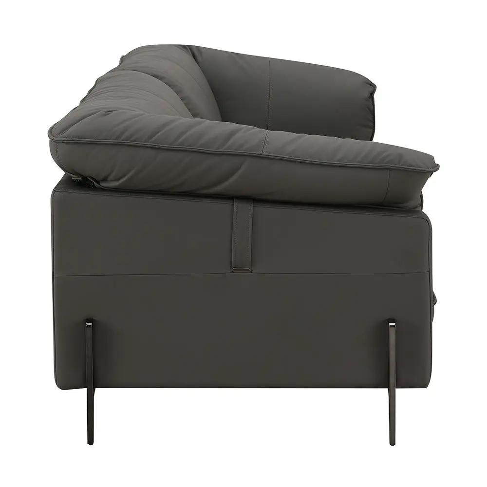 Tadi - Loveseat - Black Top Grain Leather by Unique Piece Furniture