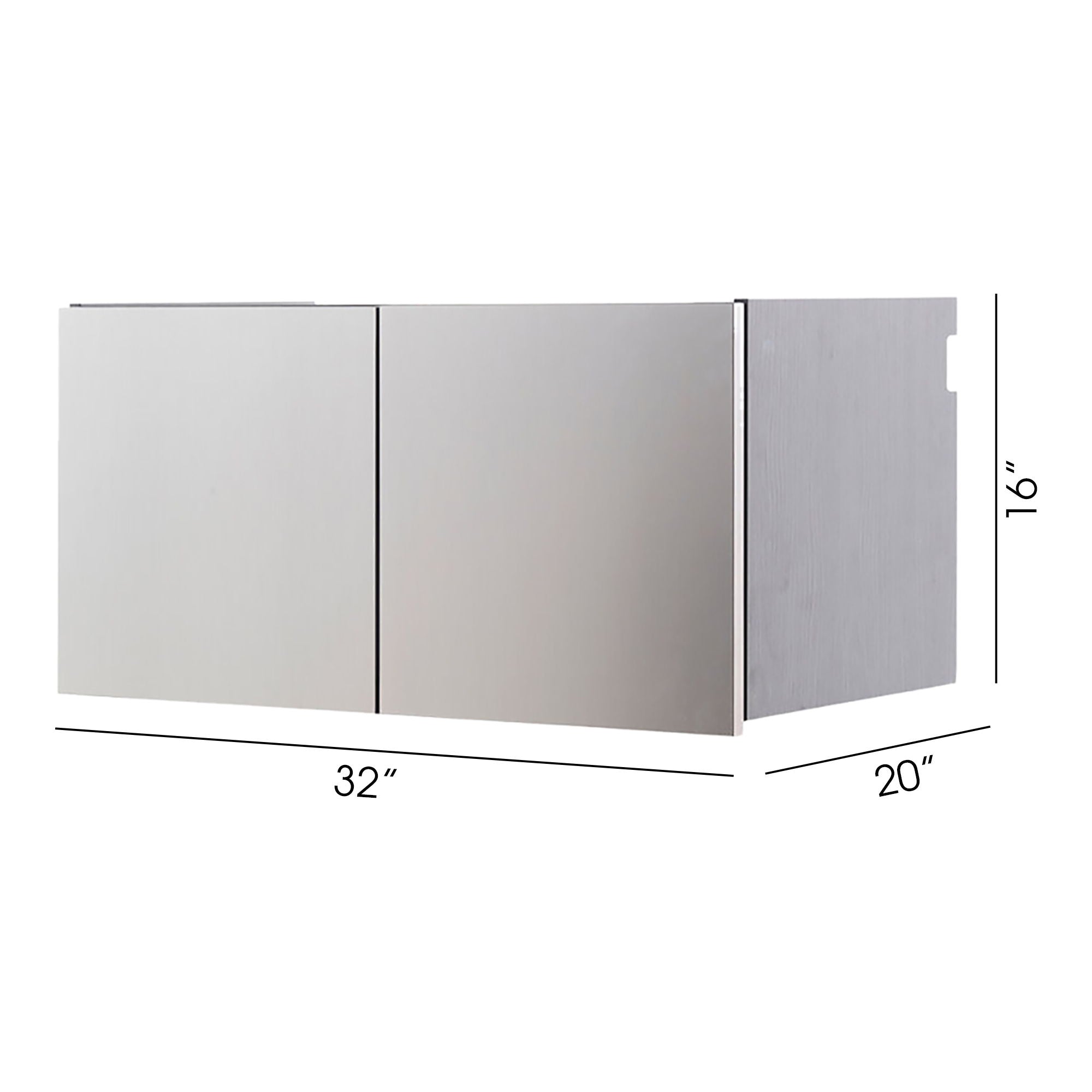 Nova Series - Wall Mounted Garage Cabinet - Dark Gray by HouseOfZazla