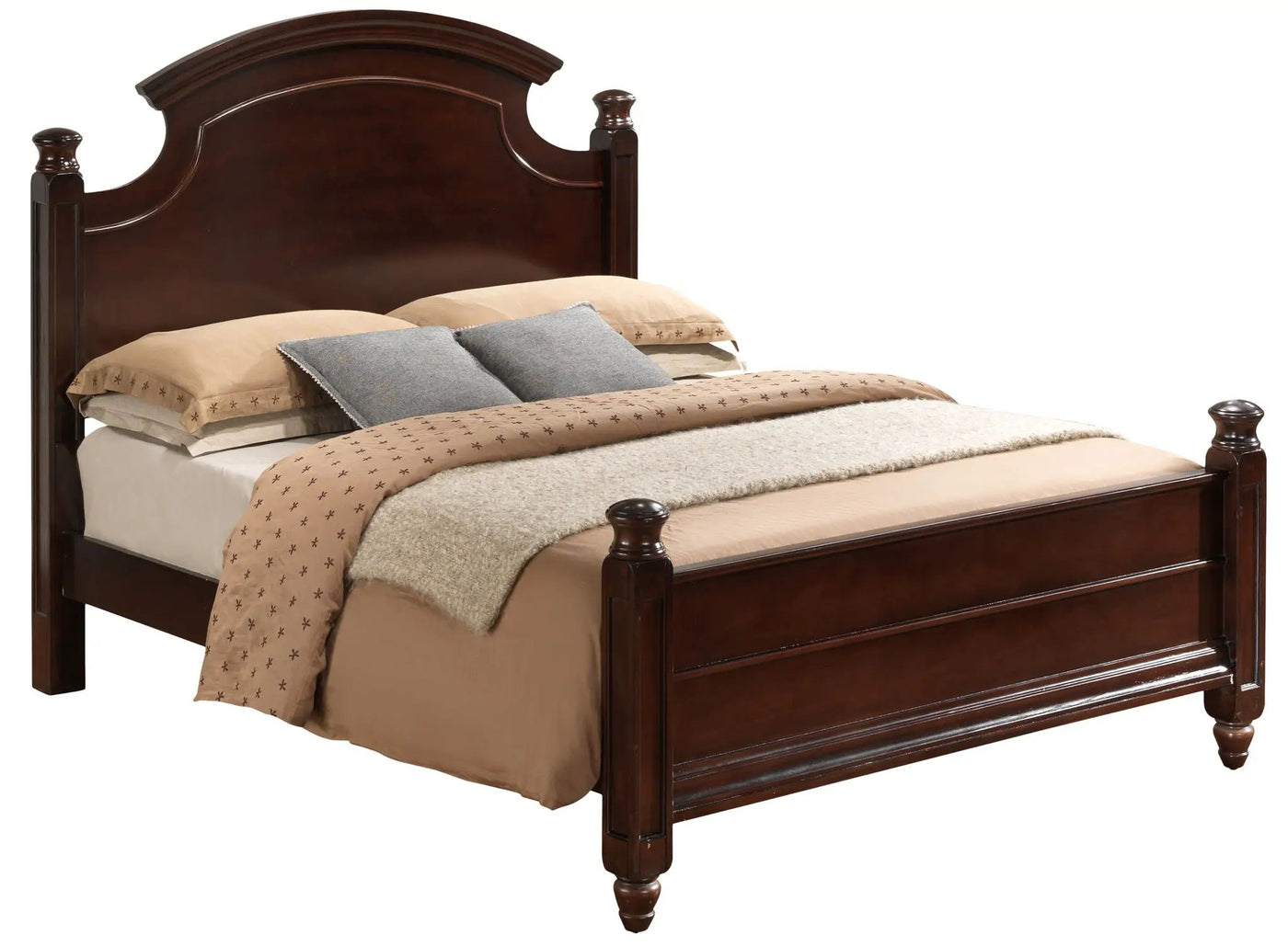 Bed Hand Carved Traditional by HouseOfZazla