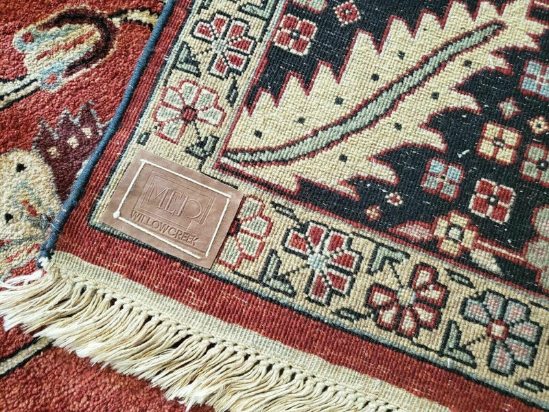 10' X 14' Vintage Hand Made Turkish Wool Rug Carpet Red Black Hand Knotted Nice by Jewel Rugs