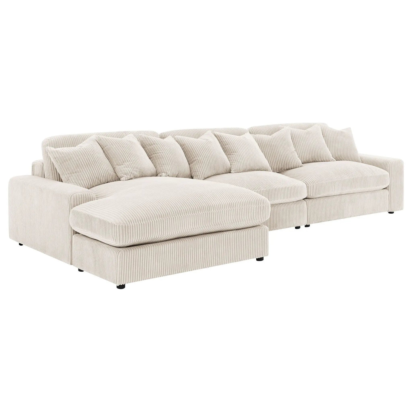 Cassidy - Upholstered Sectional Sofa With Reversible Cushions by HouseOfZazla