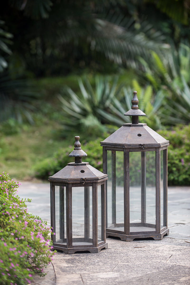 S/2 Graca Polygon Temple Garden Lanterns by HouseOfZazla