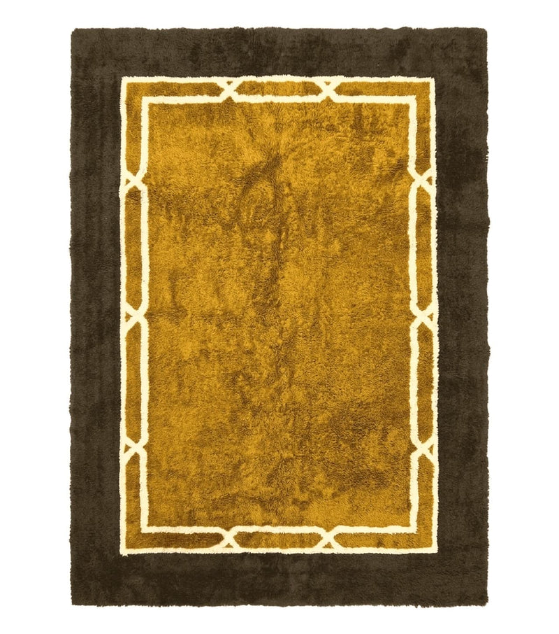Mid Century Shag Rug 8x11, Large Vintage Shag Rug, Open Field, European Shag Rug by Jewel Rugs