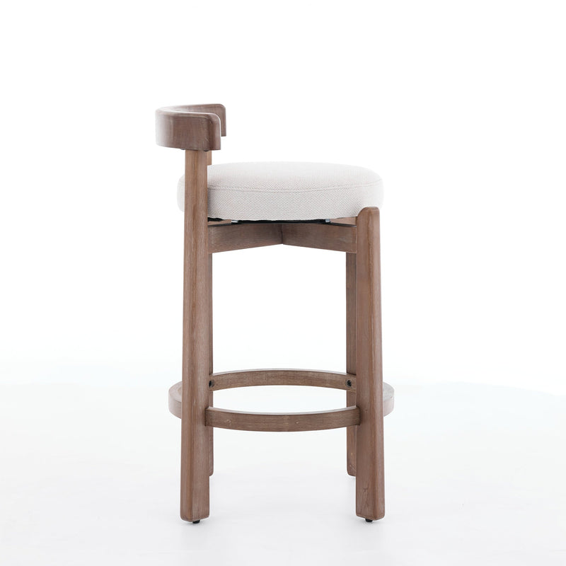 Set of 2 Swivel Counter Stools with Mid-Century Modern Design by HouseOfZazla