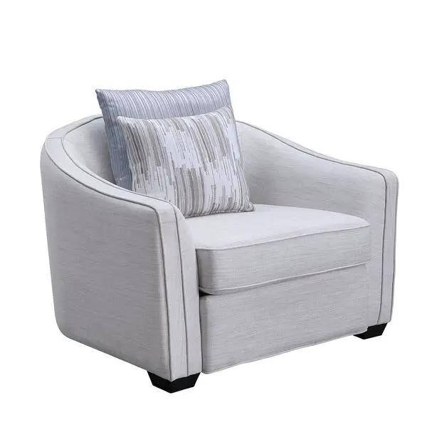 Mahler II - Chair With 2 Pillows - Beige Linen by Unique Piece Furniture