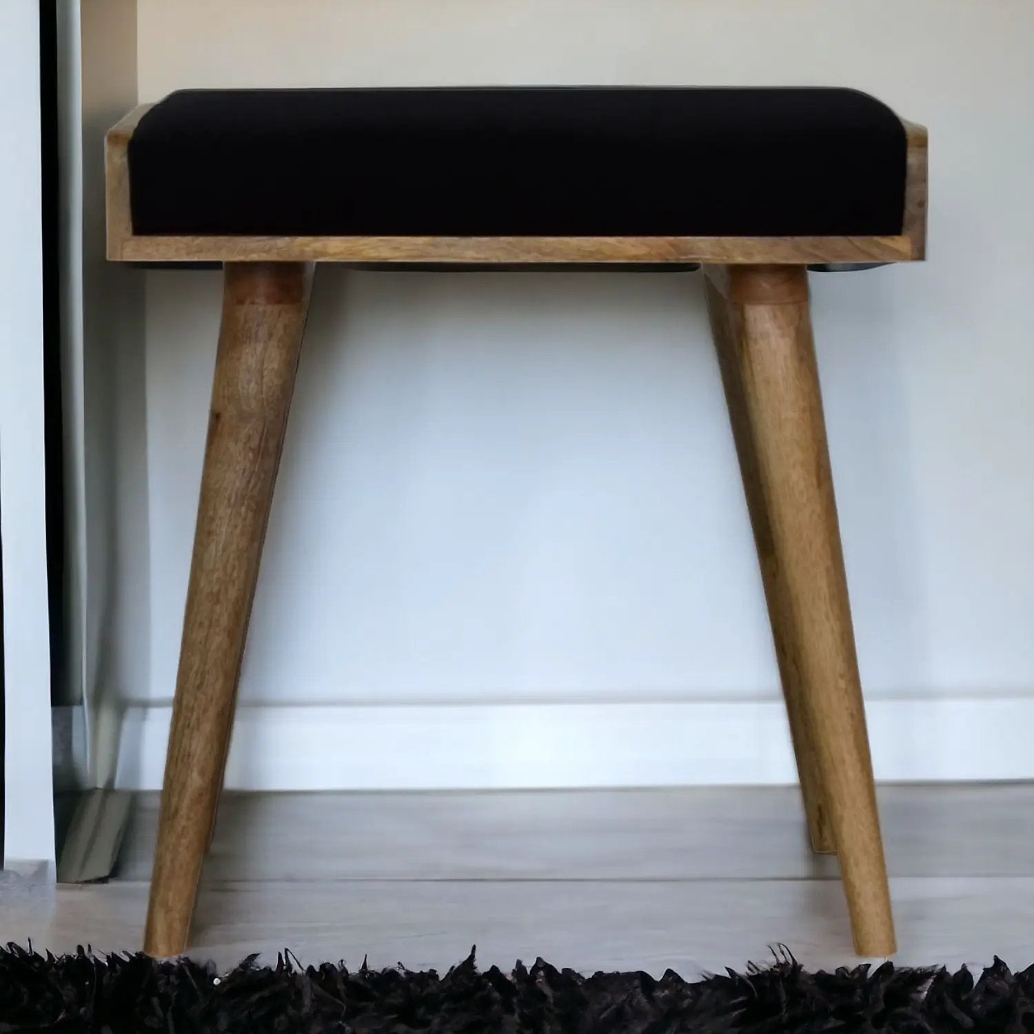 Tray Style Footstool - Black by Unique Piece Furniture