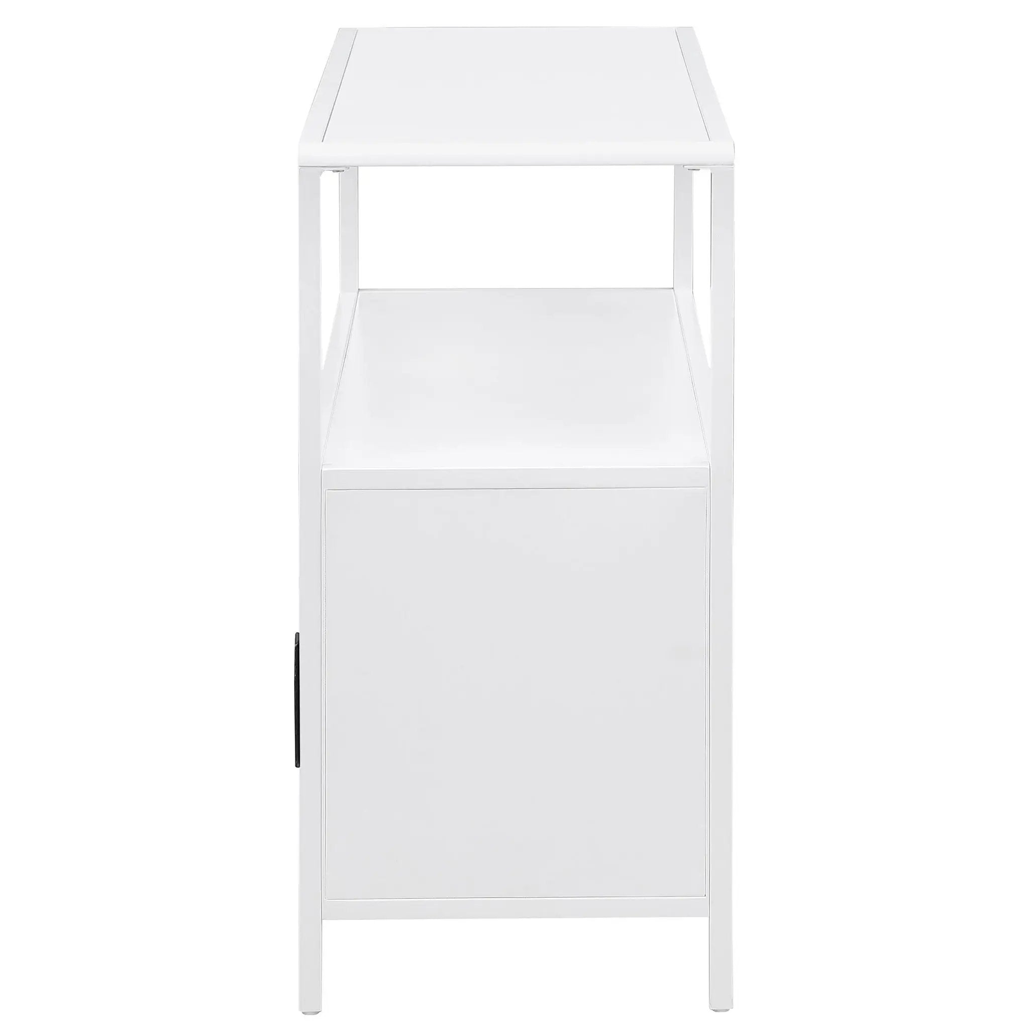 Amherst 2-door Radio Weave Cane Metal Accent Cabinet White by Unique Piece Furniture