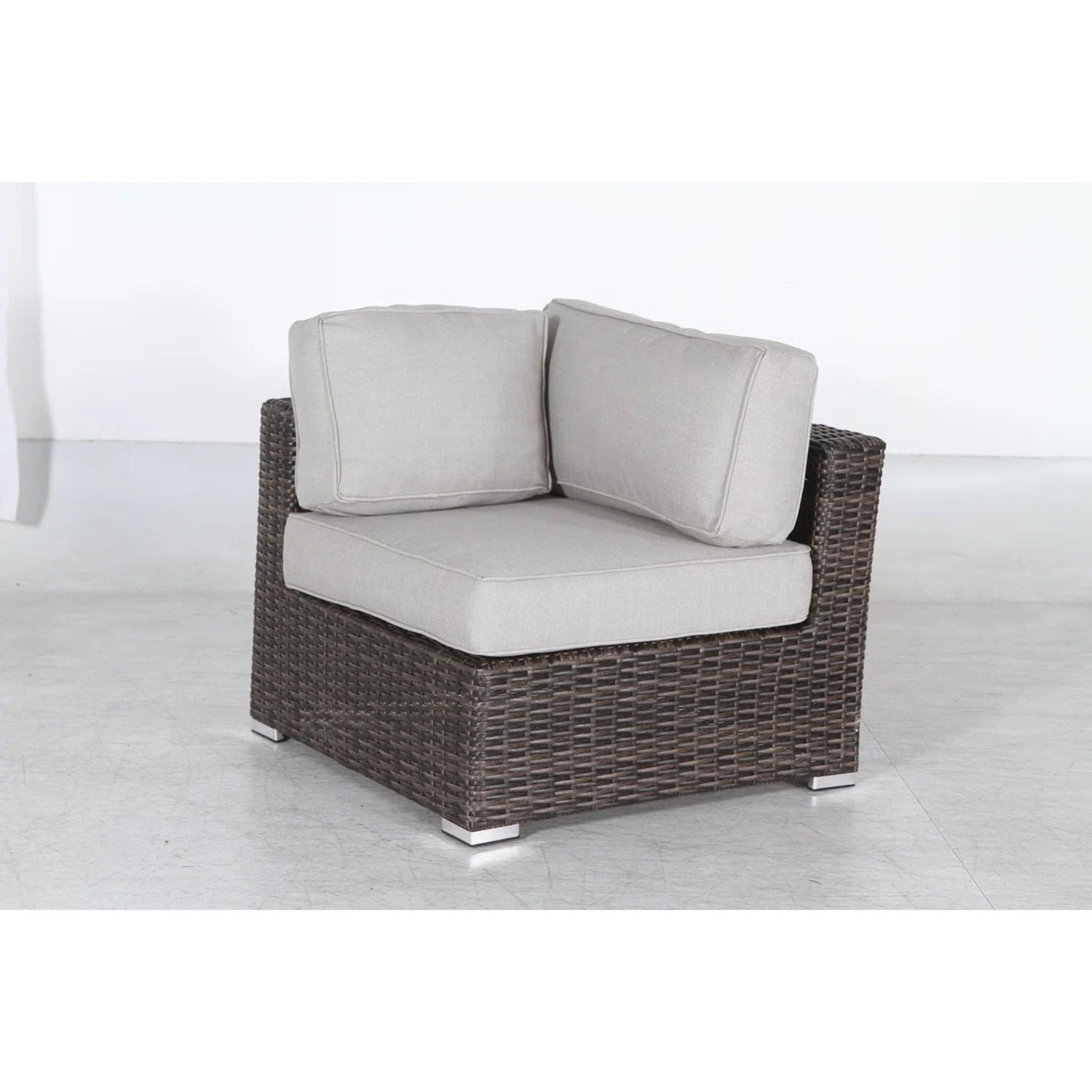 Outdoor Wicker Conversation Set With Cushions, All Weather by HouseOfZazla