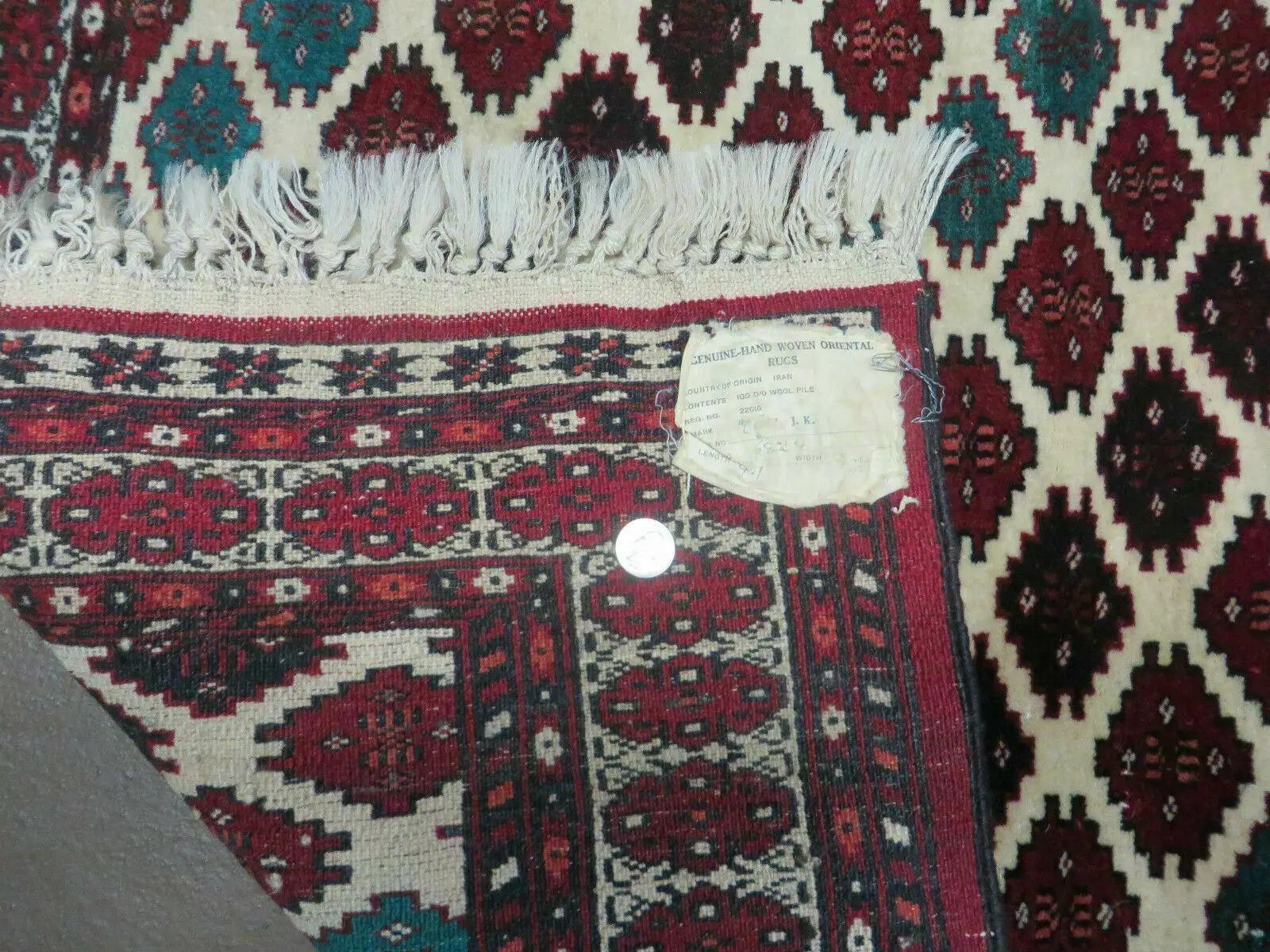 3' X 4' Vintage Handmade Pakistan Bokhara Turkoman Balouch Wool Rug Mat Nice by Jewel Rugs