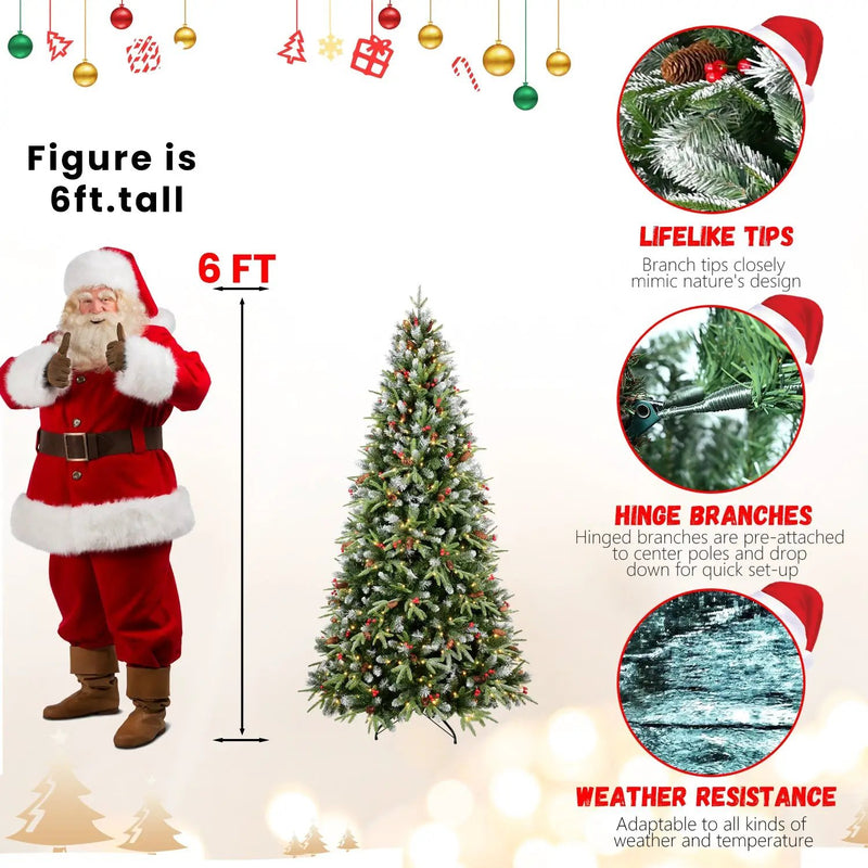 7.5FT Christmas Tree with 500 Warm Lights by HouseOfZazla